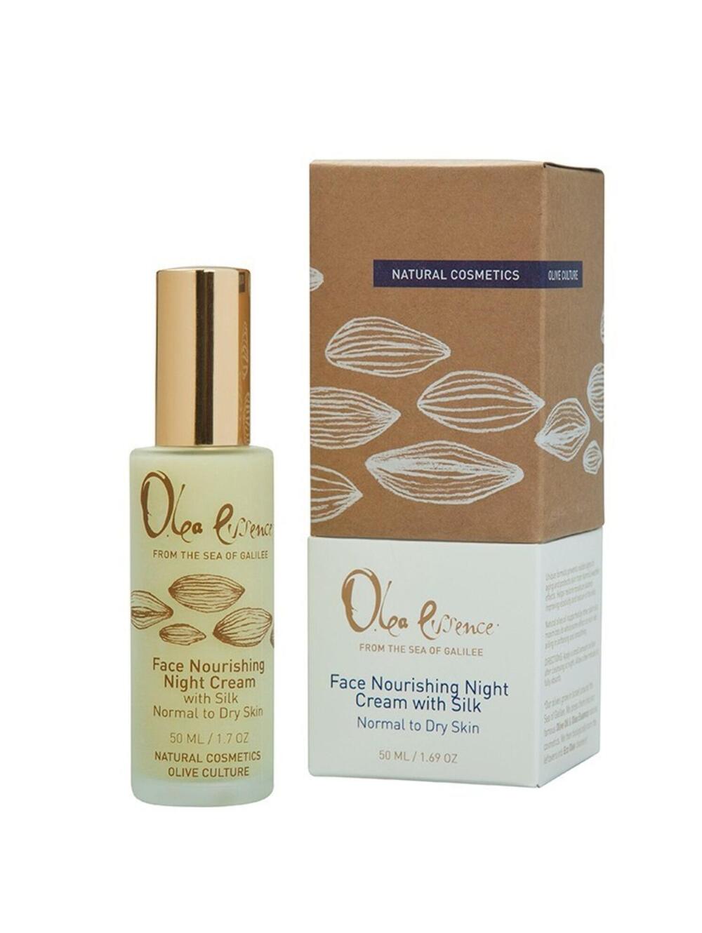 Olea Essence Face Nourishing Night Cream w/ Silk Olive Oil Sea Galilee NEW